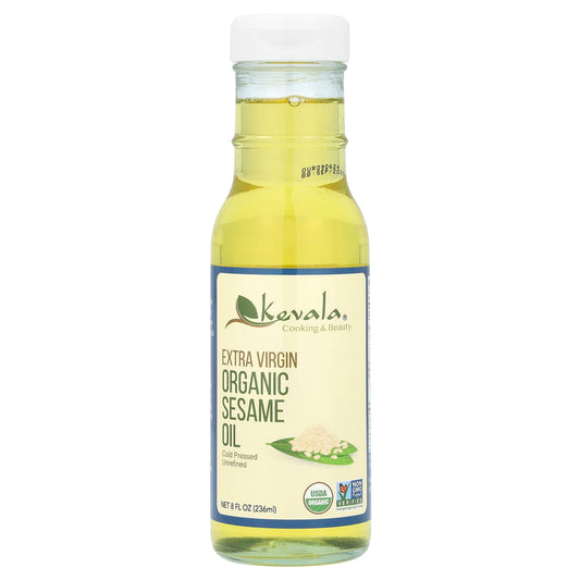 Kevala, Extra Virgin Organic Sesame Oil, 8 fl oz (236 ml) - Image 1