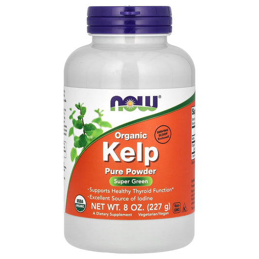 NOW Foods, Organic Kelp Pure Powder, 8 oz (227 g) - Image 1