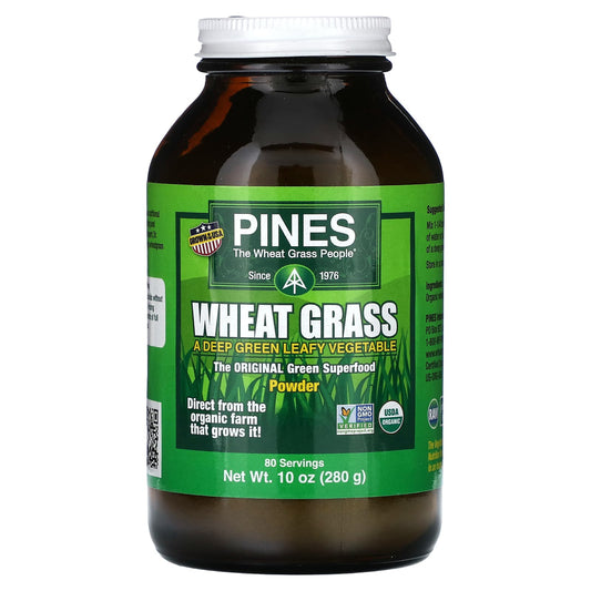 Pines International, Wheat Grass Powder, 10 oz (280 g) - Image 1