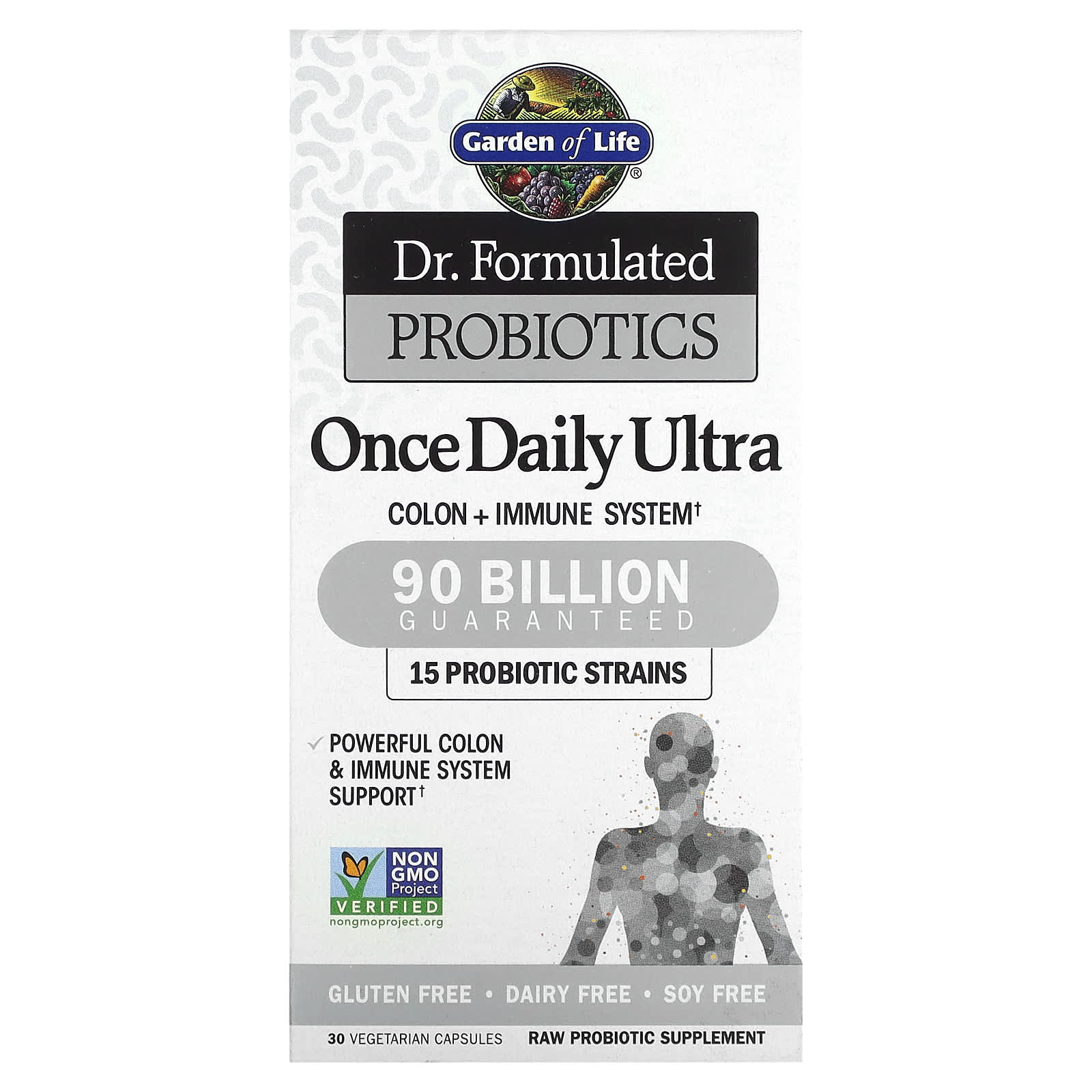 Dr. Formulated Probiotics for Colon & Immune Support - 90 Billion CFU 30 Capsules - Image 1