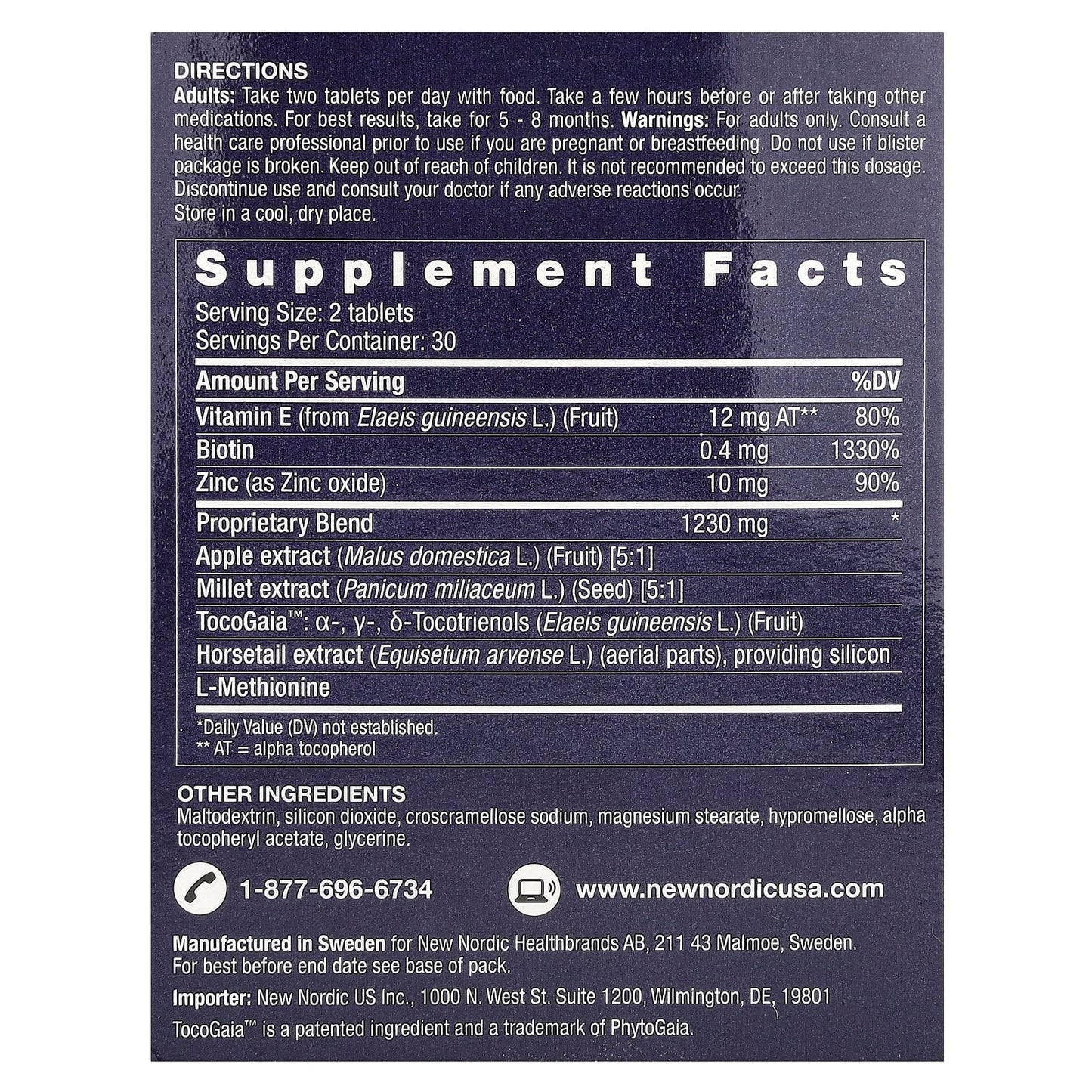 New Nordic, Hair Gro™, 60 Tablets - Image 2