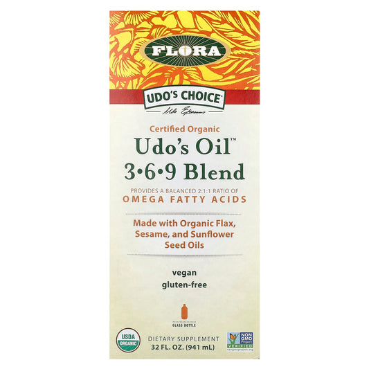 Boost Your Health with Flora's Organic Udo's Oil 3-6-9 Blend - Image 1
