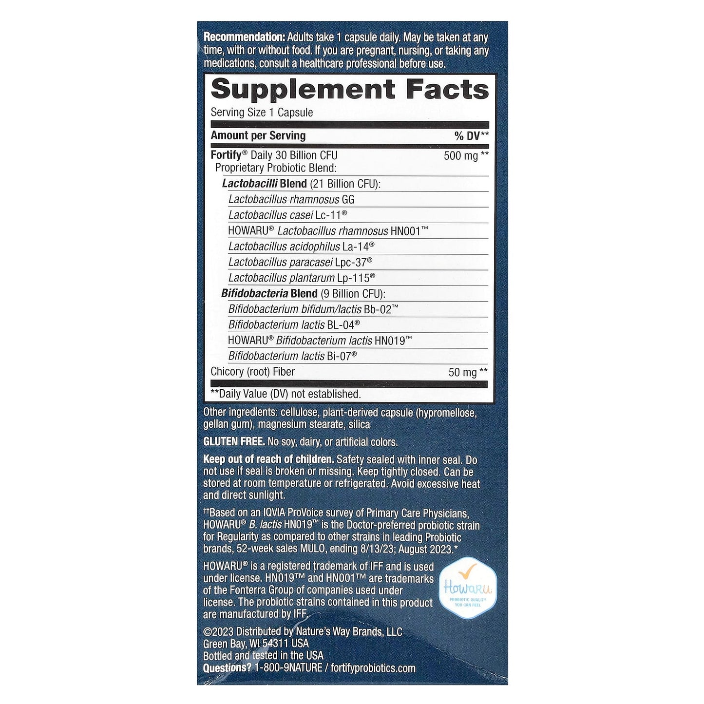 Nature's Way, Fortify, Daily Probiotic, Adult, 30 Billion CFU, 30 Delayed-Release Capsules - Image 2