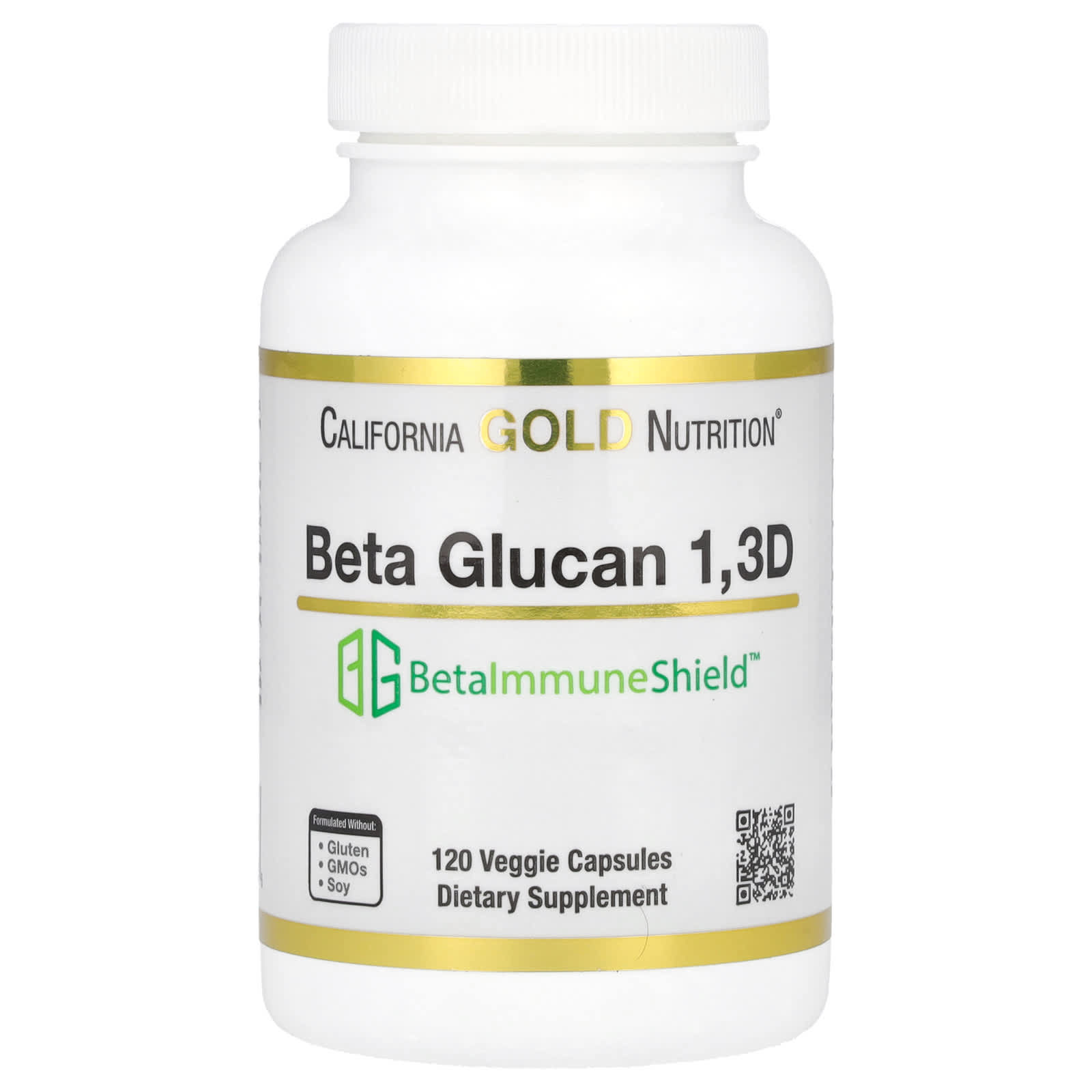 California Gold Nutrition Beta Glucan 1,3D | Immune System Support - Image 1