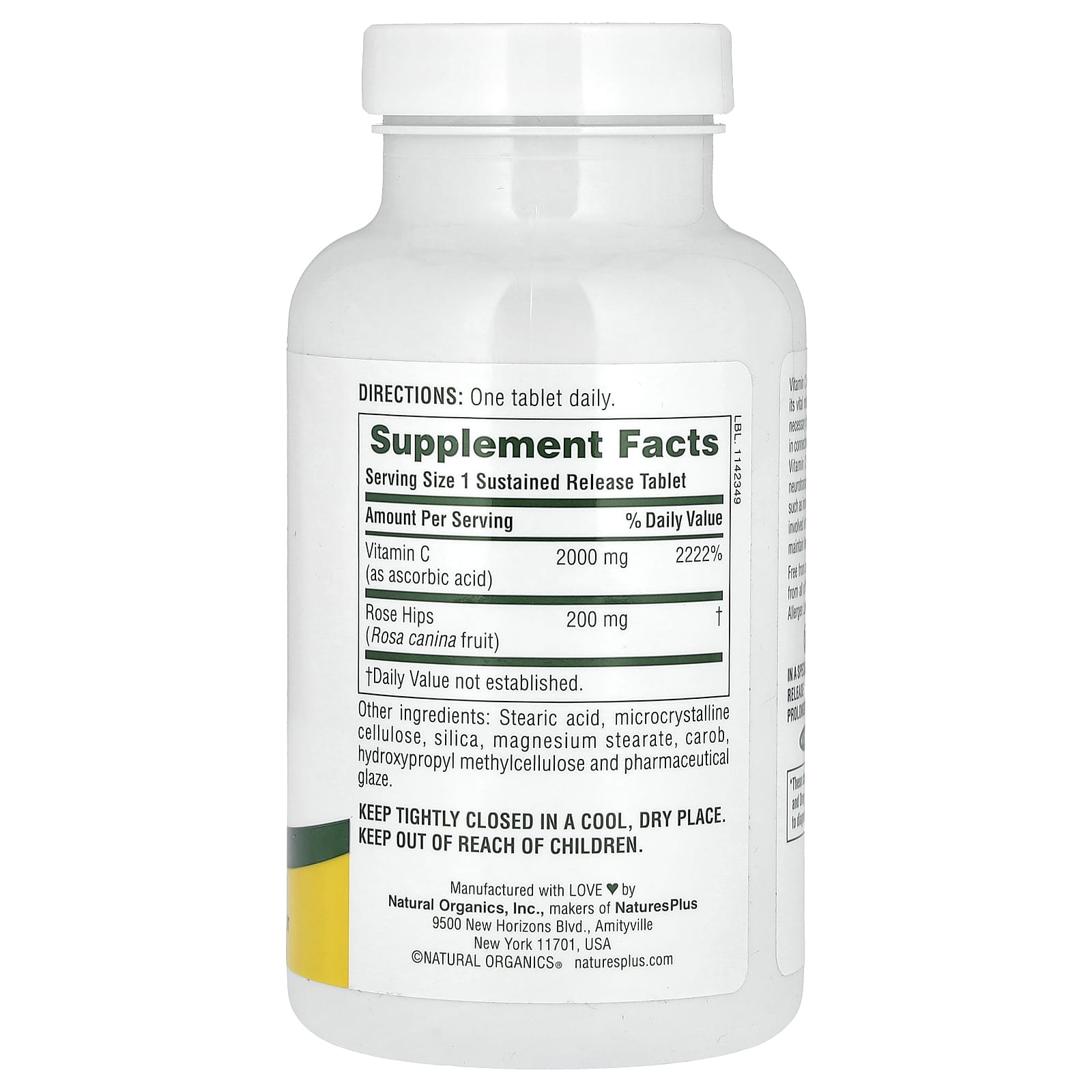 NaturesPlus, Ultra-C, 2,000 mg, 90 Tablets - Image 2