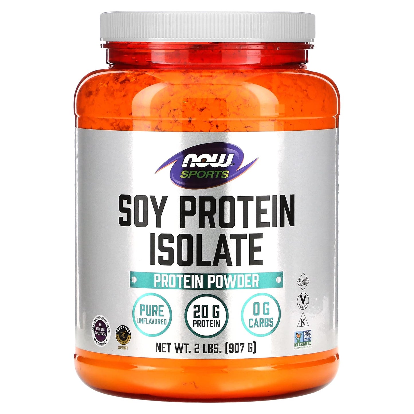 NOW Foods, Sports, Soy Protein Isolate, Pure Unflavored, 2 lbs (907 g) - Image 1