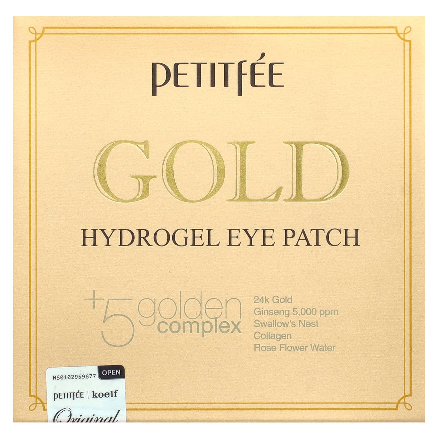 Petitfee, Gold Hydrogel Eye Patch, 60 Patches - Image 2
