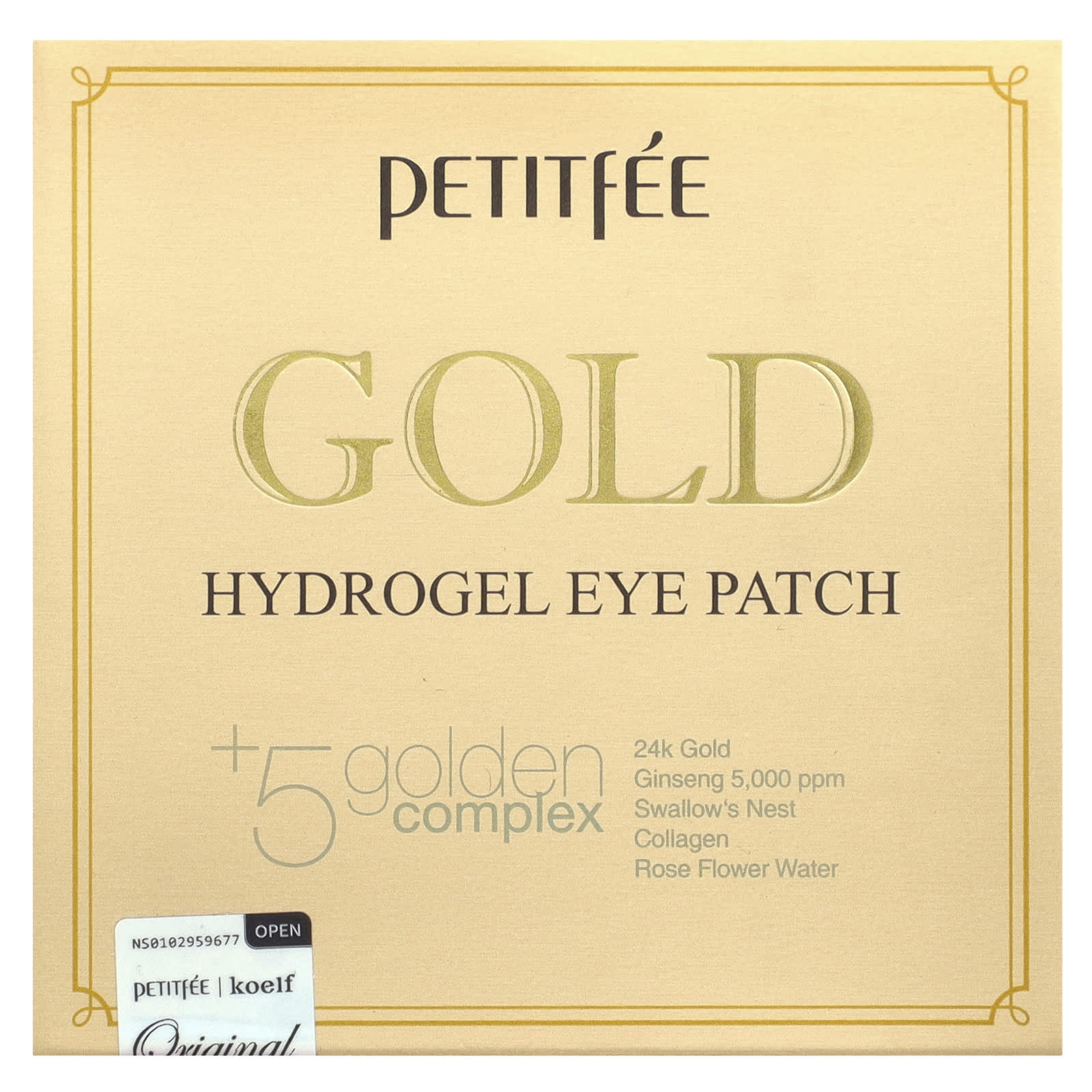 Petitfee, Gold Hydrogel Eye Patch, 60 Patches - Image 2