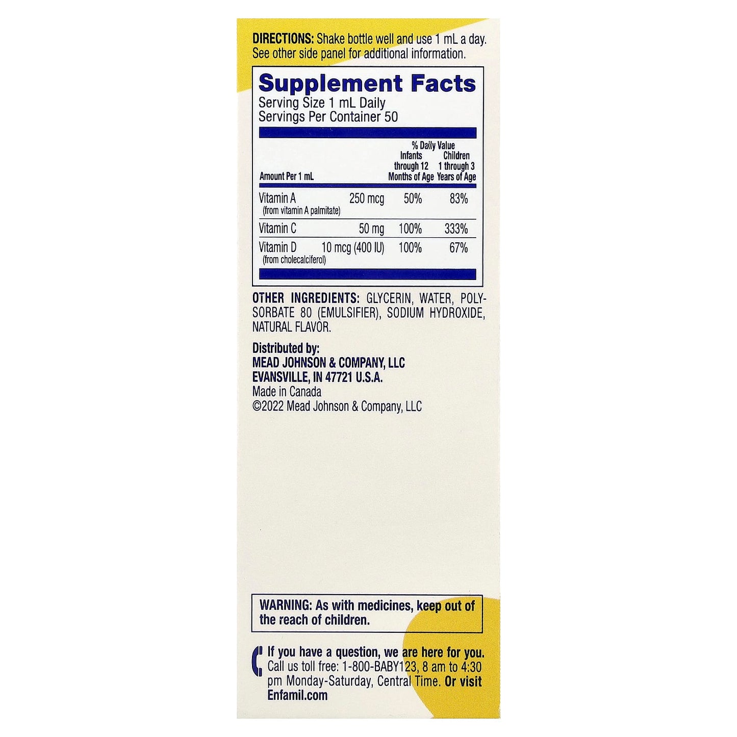 Enfamil Poly Vi Sol Liquid Multivitamin Supplement for Infants - Image 2