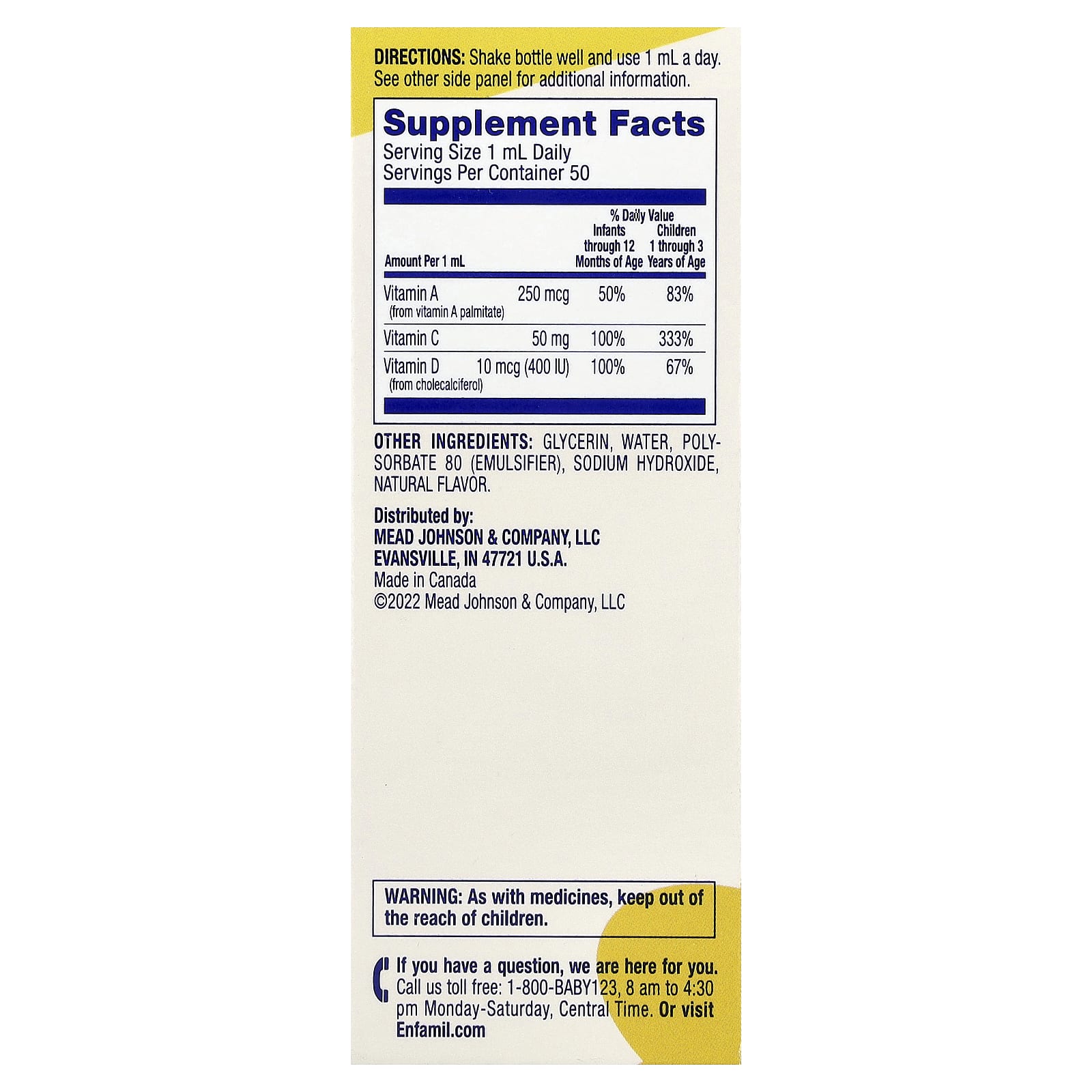 Enfamil Poly Vi Sol Liquid Multivitamin Supplement for Infants - Image 2