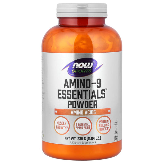 NOW Foods, Sports, Amino-9 Essentials™ Powder, 11.64 oz (330 g) - Image 1