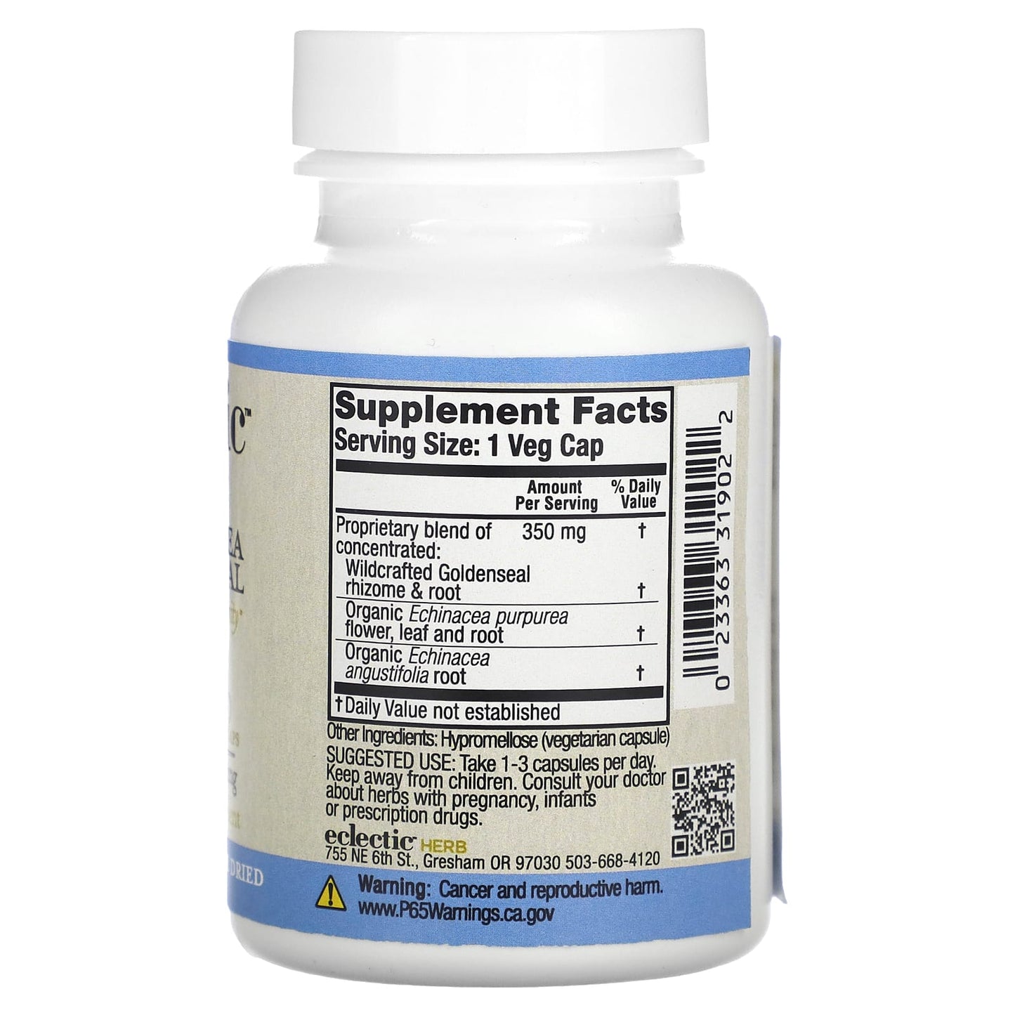 Boost Immunity with Eclectic Herb Echinacea Goldenseal Capsules - Image 2