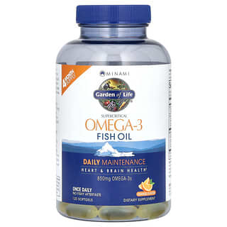 Premium Supercritical Omega-3 Fish Oil by Minami Nutrition, 850mg, 120 Softgels