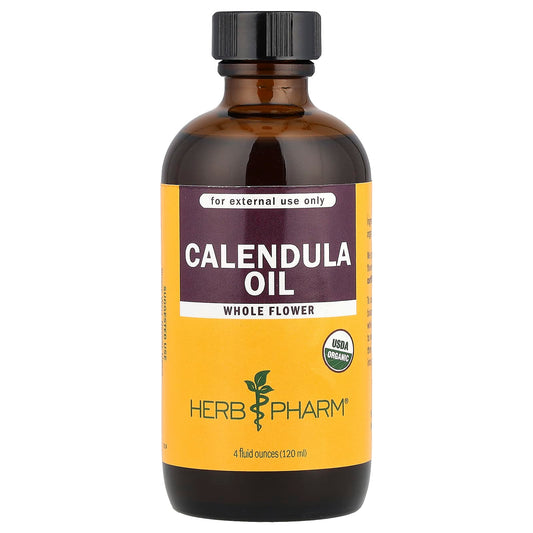 Calendula Oil by Herb Pharm - USDA Organic, Skin Soothing - Image 1