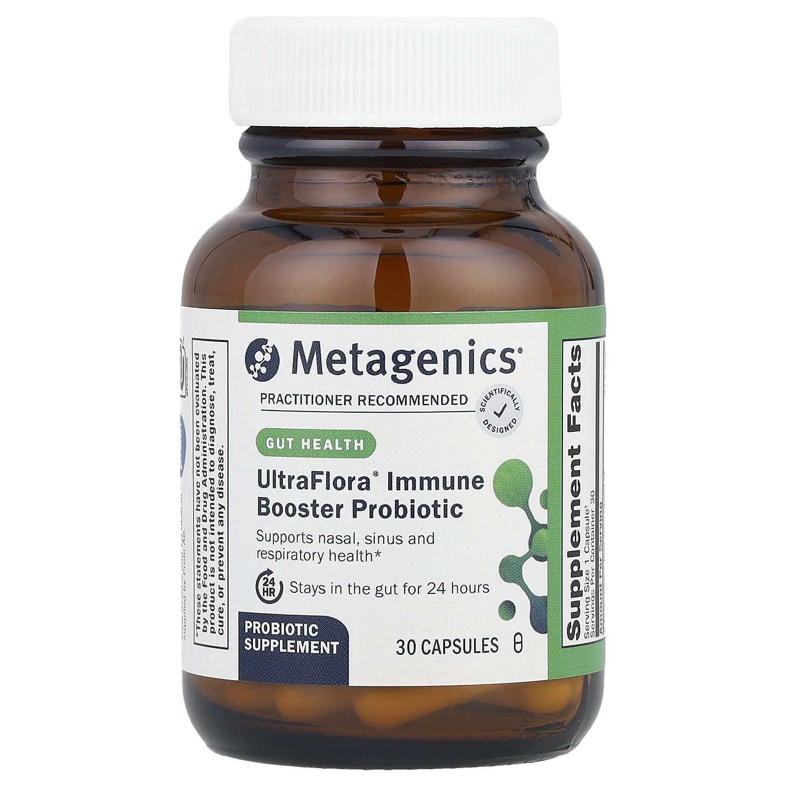Metagenics, UltraFlora® Immune Booster Probiotic, 30 Capsules - Image 1