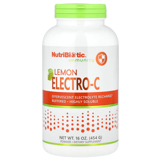 NutriBiotic, Immunity, Lemon Electro-C Powder, 16 oz (454 g) - Image 1
