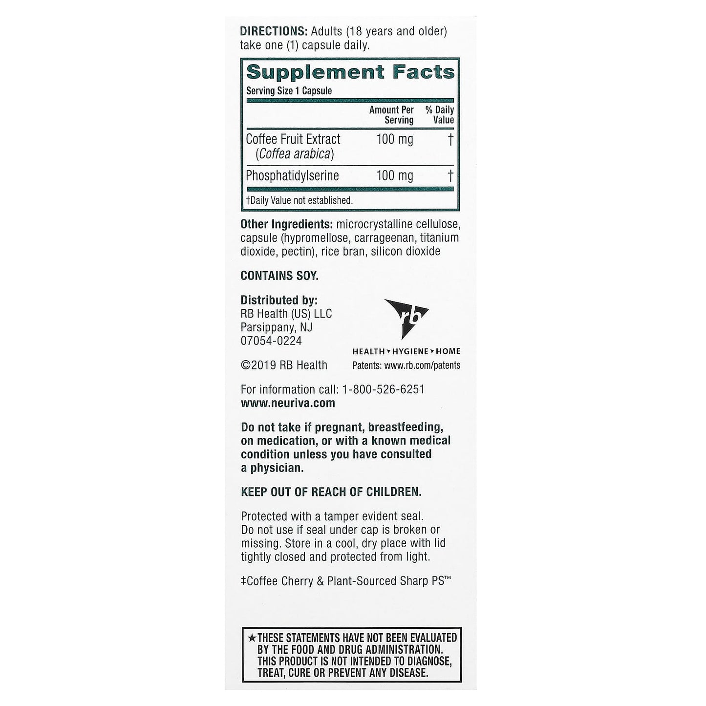 Schiff, Neuriva Brain Performance, Original, 30 Capsules - Image 2