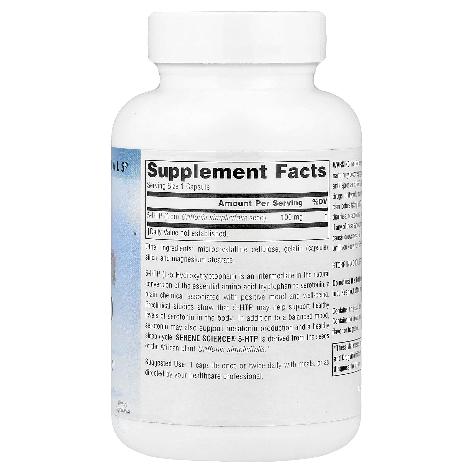 Source Naturals, Serene Science®, 5-HTP, 100 mg, 120 Capsules - Image 2