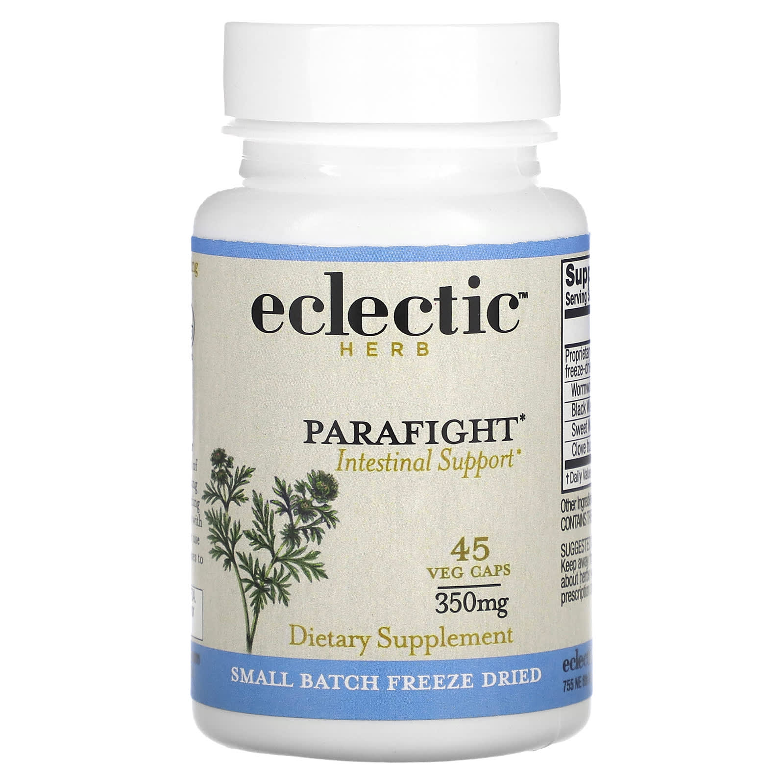 Eclectic Herb Intestinal Support Freeze Dried Capsules - 45 Veg Caps - Image 1