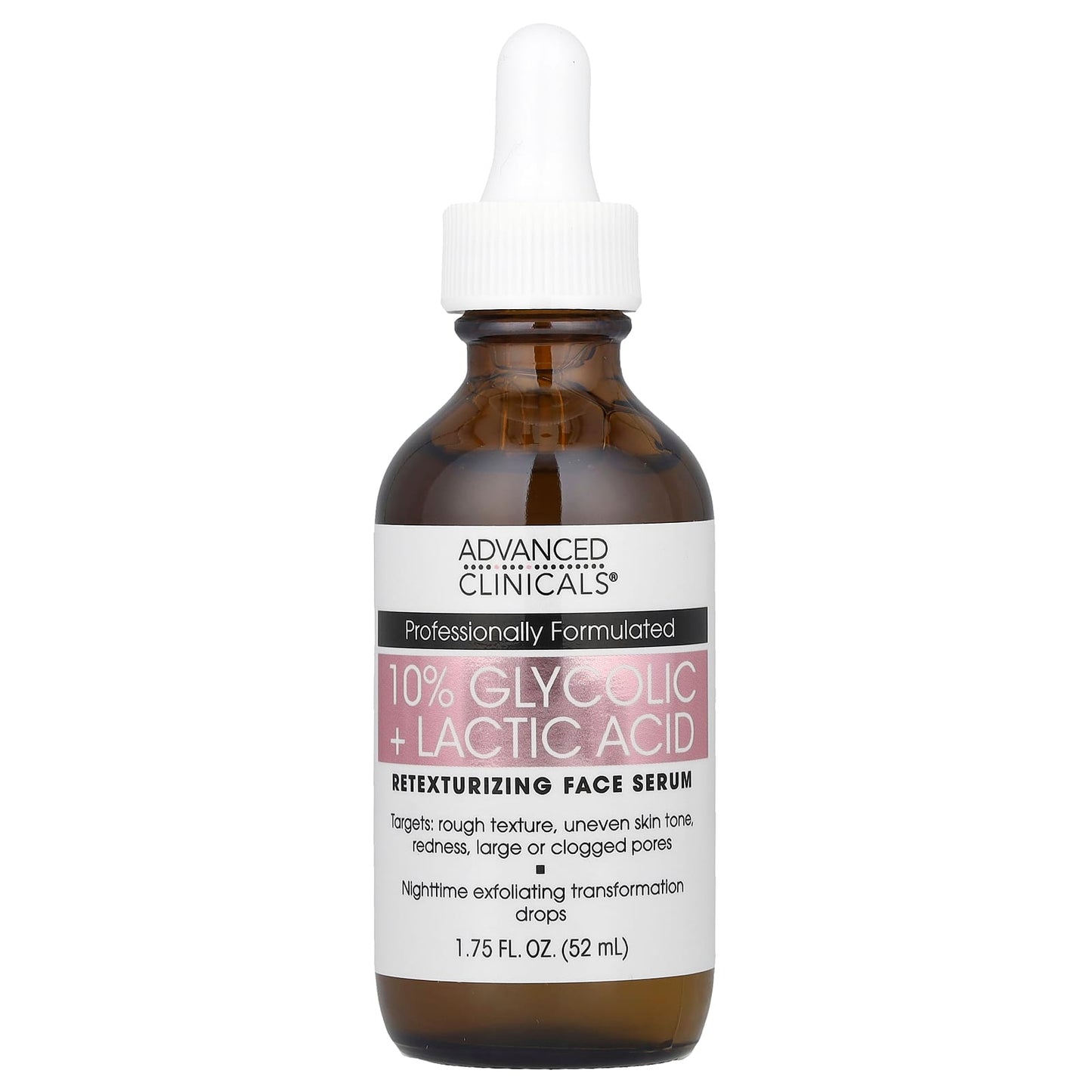 Glycolic + Lactic Acid Serum for Glowing Skin - Advanced Clinicals - Image 1