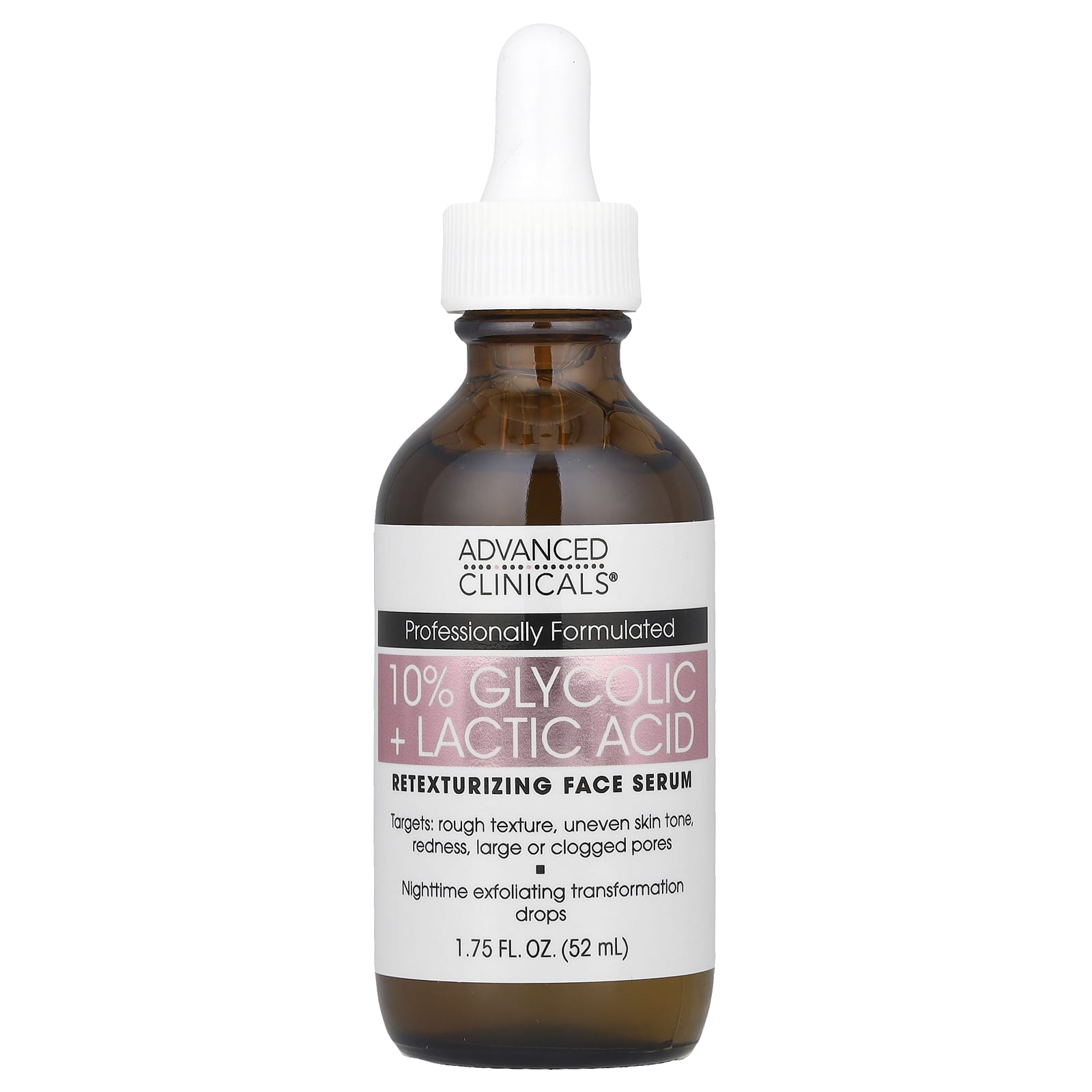 Glycolic + Lactic Acid Serum for Glowing Skin - Advanced Clinicals - Image 1