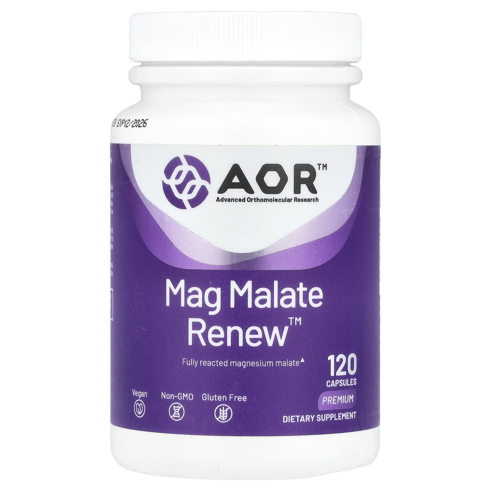 Mag Malate Renew by AOR - Magnesium Malate Supplement - Image 1