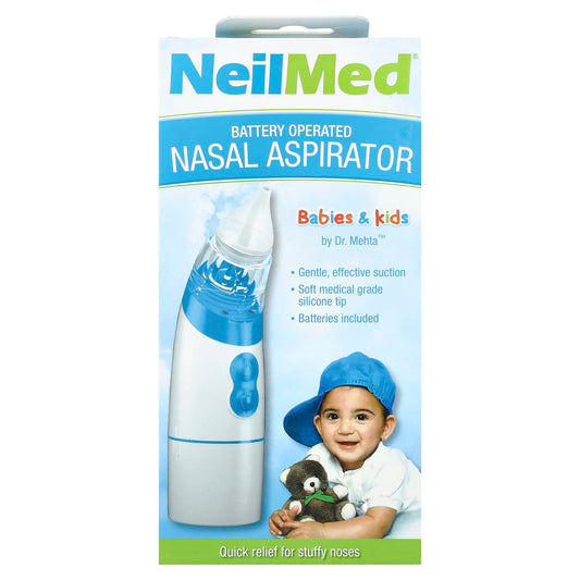 NeilMed, Battery Operated Nasal Aspirator, Babies & Kids, 3 Piece Set - Image 1
