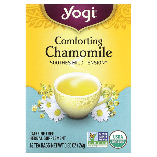 Yogi Tea, Comforting Chamomile, Caffeine Free, 16 Tea Bags, 0.85 oz (24 g)