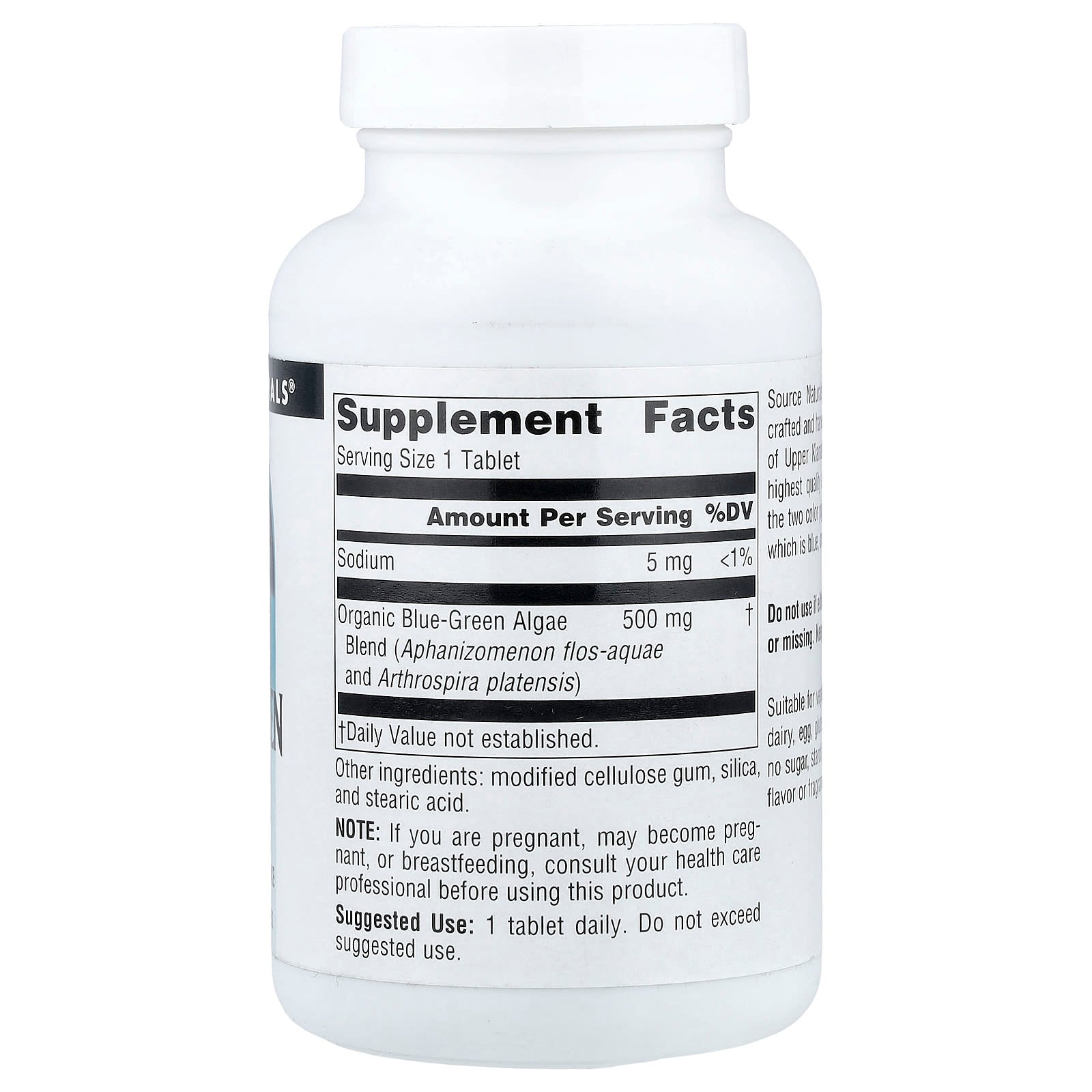 Source Naturals, Blue-Green Algae, 500 mg, 200 Tablets - Image 2