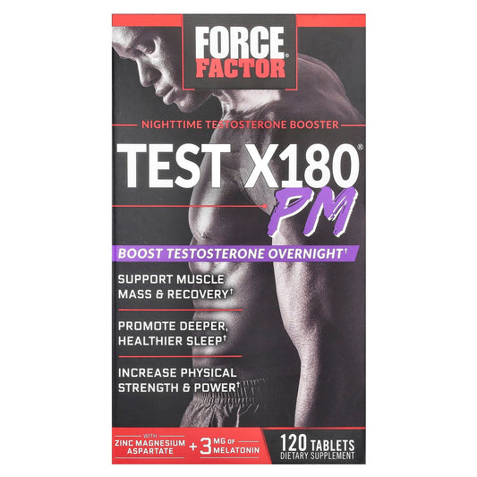 Boost Testosterone Overnight with Force Factor Test X180 PM - Image 1
