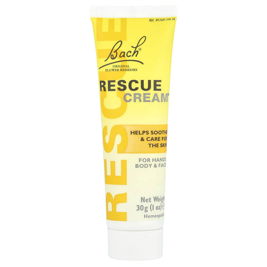 Bach Original Flower Remedies Rescue Cream for Soothing Dry Skin, 1 oz - Image 1