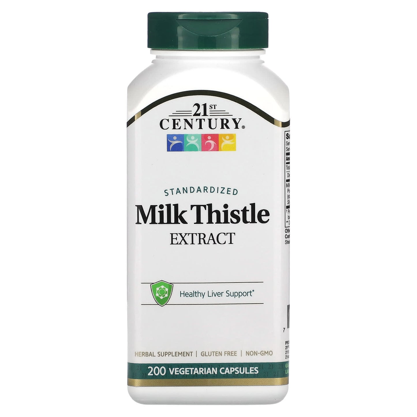 Milk Thistle Extract for Healthy Liver Support, 200 Veg Capsules - Image 1
