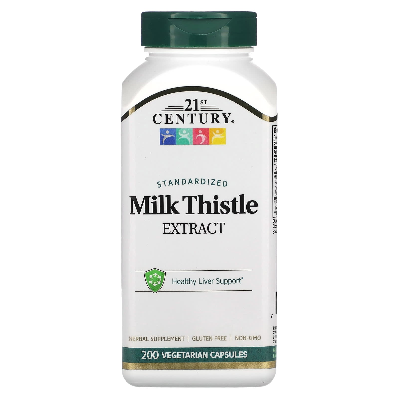 Milk Thistle Extract for Healthy Liver Support, 200 Veg Capsules - Image 1