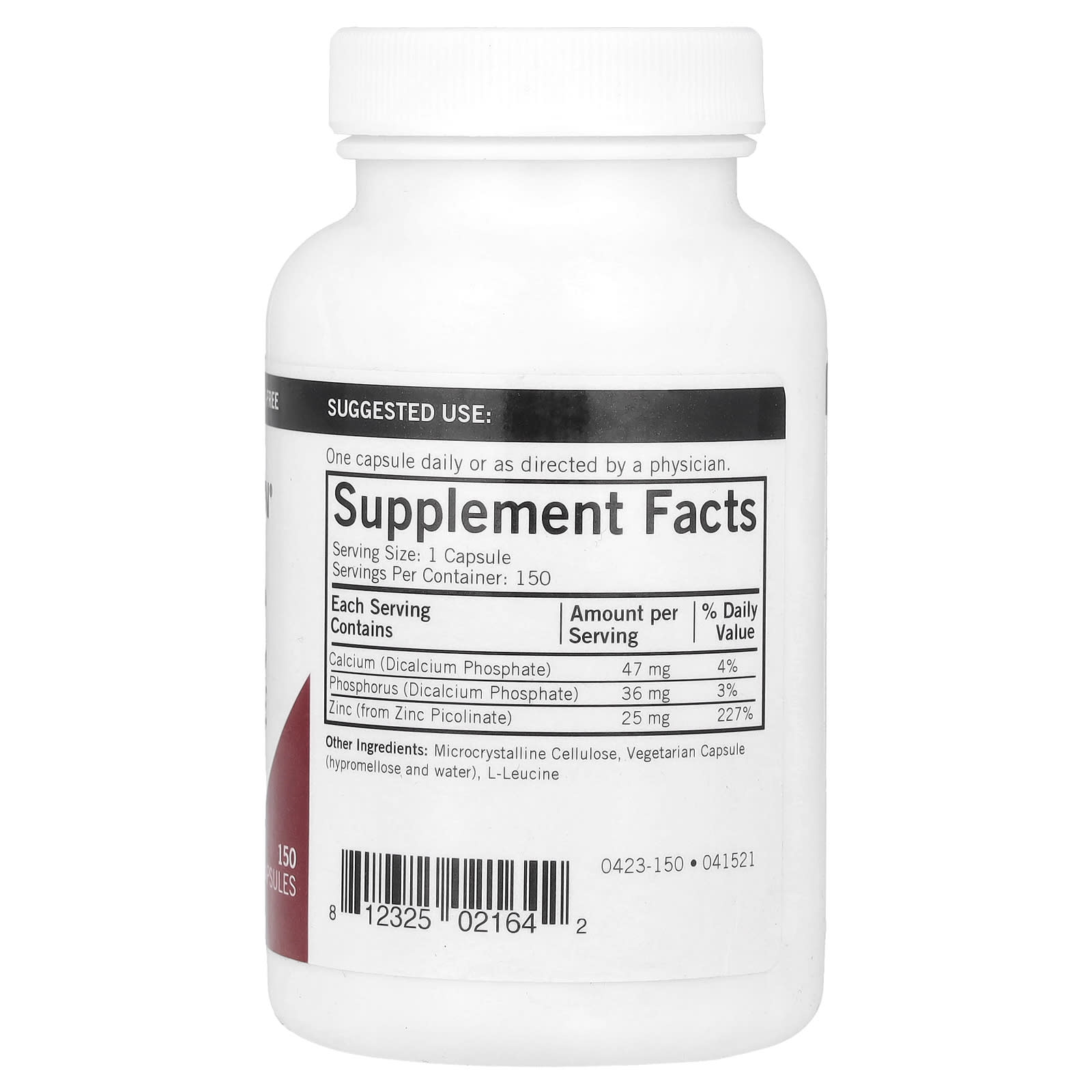 Kirkman Labs, Zinc Picolinate, 25 mg, 150 Capsules - Image 2