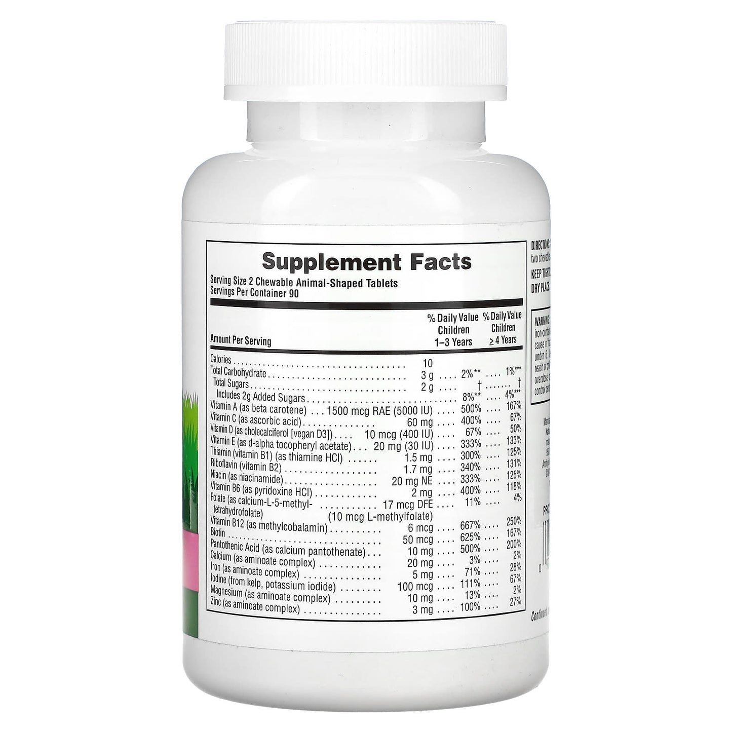 NaturesPlus, Animal Parade, Children's Chewable Supplement, Watermelon, 180 Animal-Shaped Tablets - Image 2