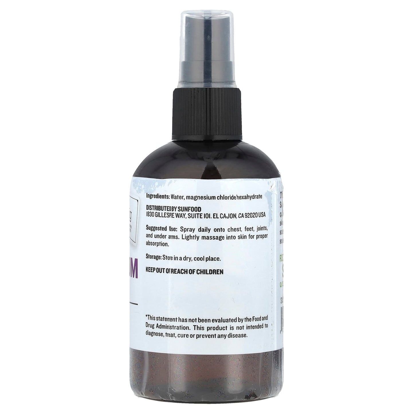 Sunfood, Magnesium Oil, 4 fl oz (118 ml) - Image 2