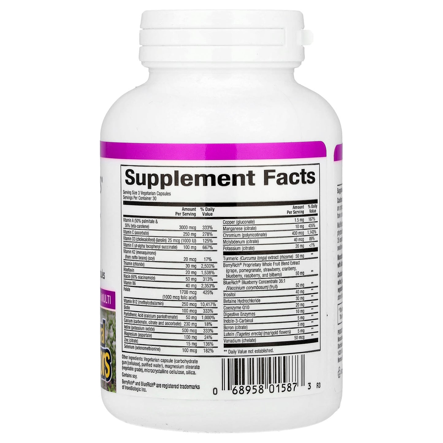 Natural Factors, MultiFactors® Women's 50+, 90 Vegetarian Capsules - Image 2