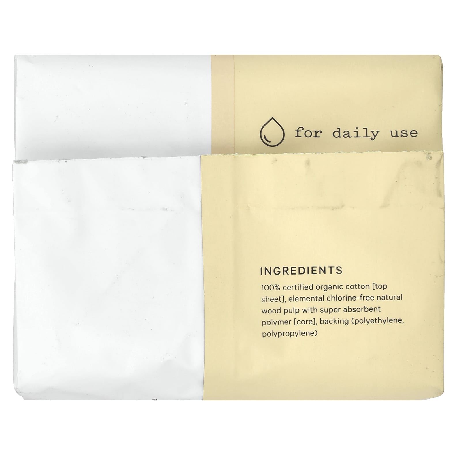 The Honey Pot Company, Non-Herbal Cotton Liners With Wings, Organic Incontinence Liners, 20 Count - Image 2