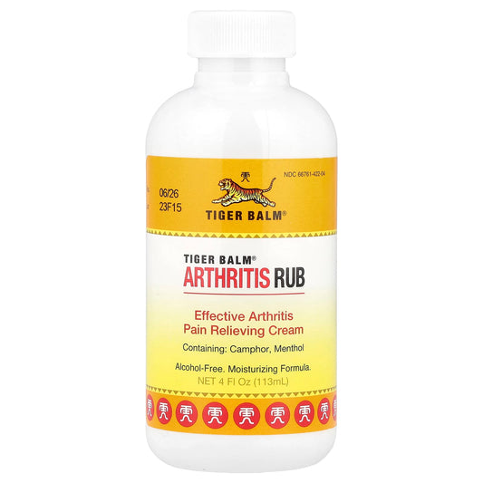 Tiger Balm, Arthritis Rub, Alcohol-Free, 4 fl oz (113 ml) - Image 1