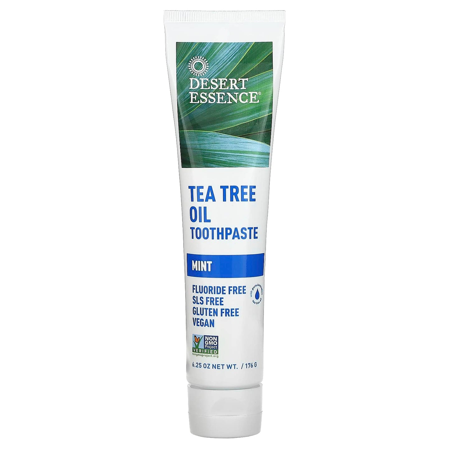 Tea Tree Oil Toothpaste by Desert Essence, Mint, 6.25 oz - Image 1