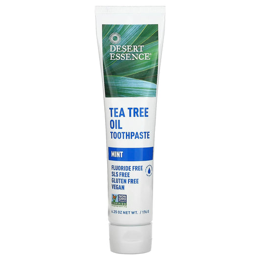 Tea Tree Oil Toothpaste by Desert Essence, Mint, 6.25 oz - Image 1
