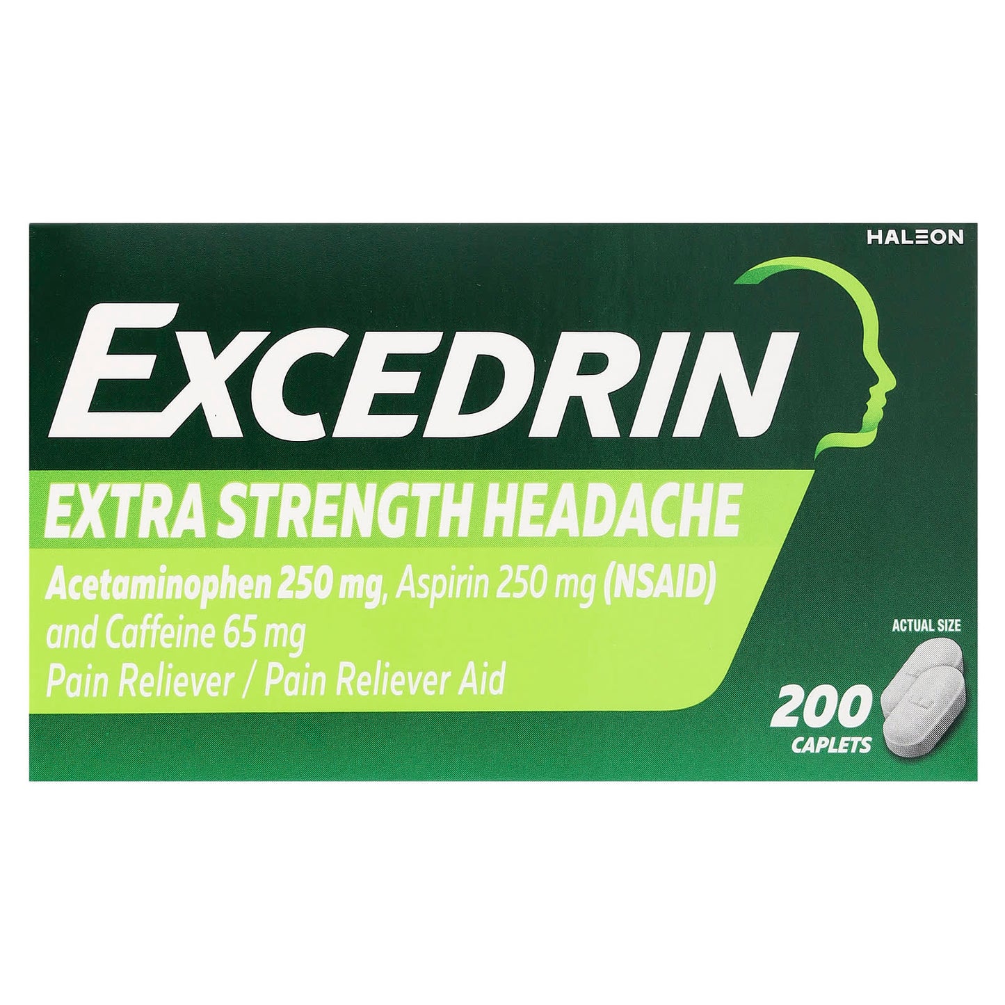 Excedrin Extra Strength Headache Relief Caplets, 200 Count - Image 1