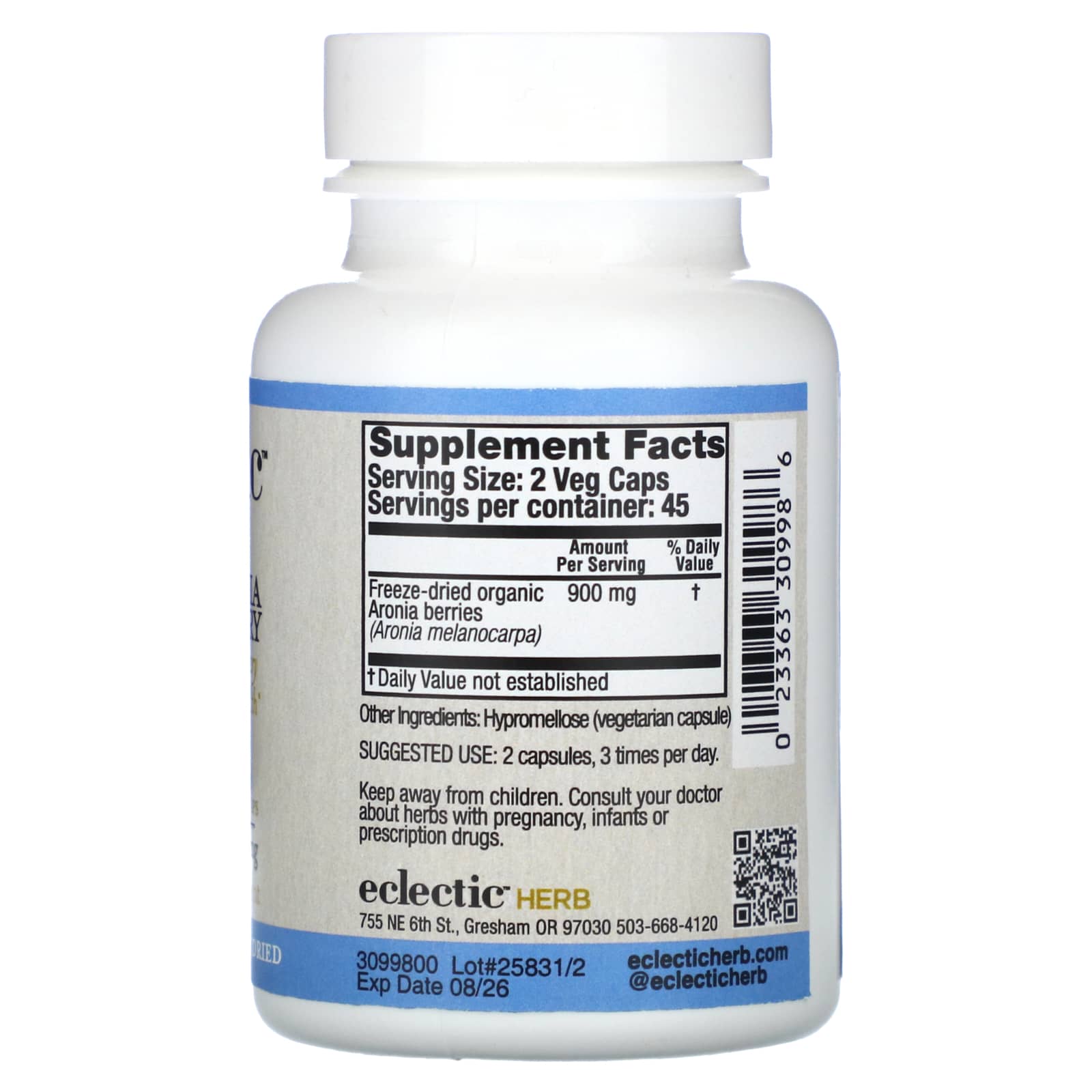 Support Urinary Tract Health with Eclectic Herb's Aronia Berry Capsules - Image 2
