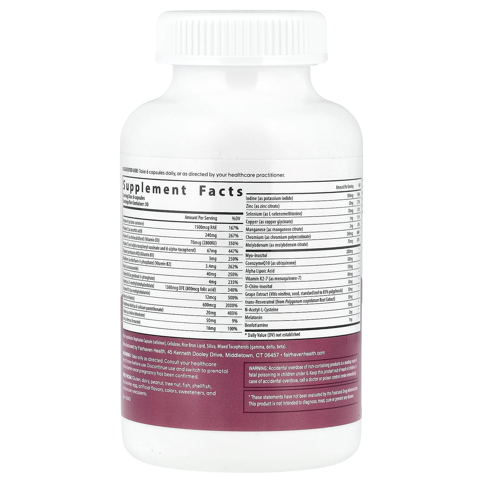 Fertility Multivitamin for Women - Fairhaven Health - Image 2