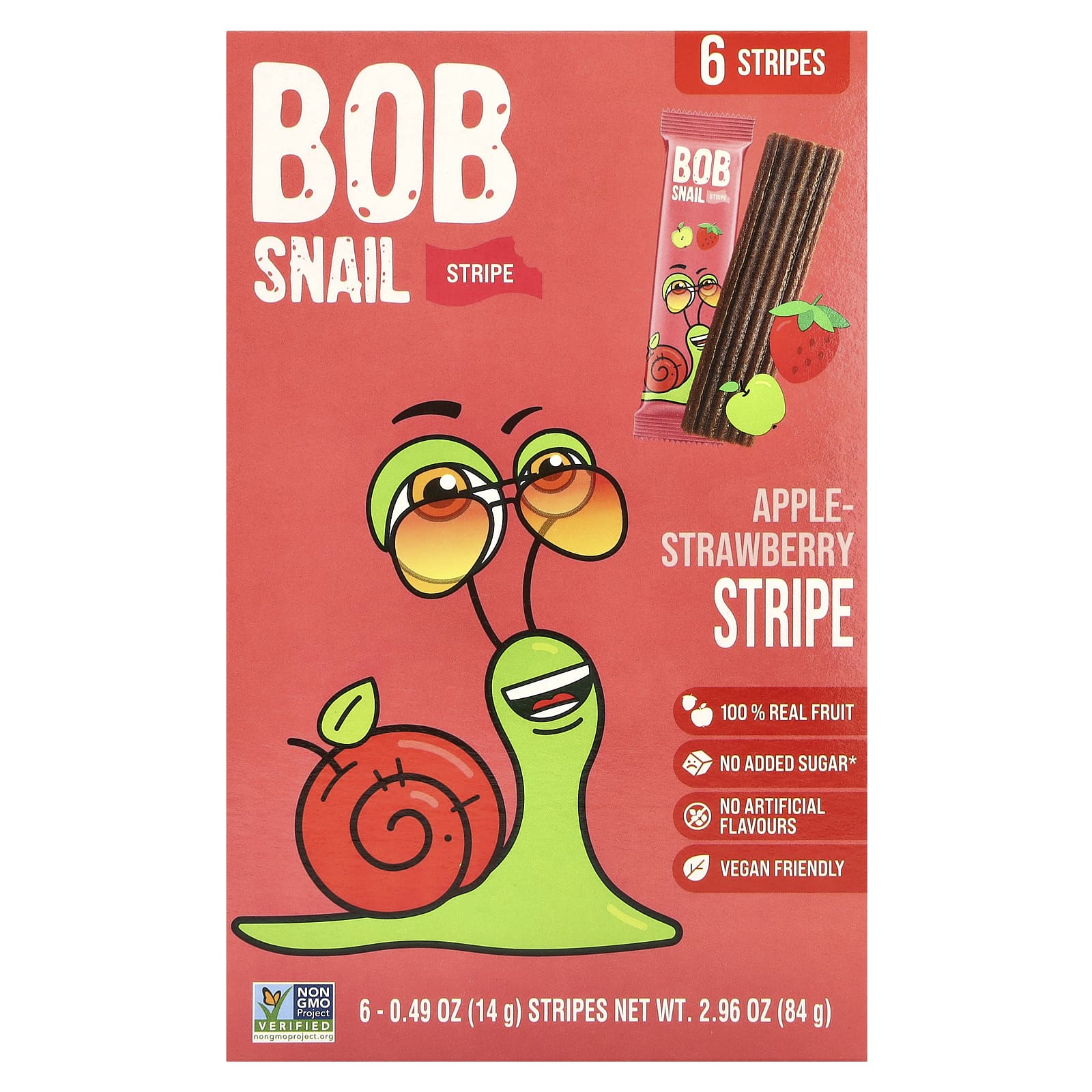 Delicious Fruit Stripes by Bob Snail - 0.49 oz, Vegan & Non-GMO - Image 1