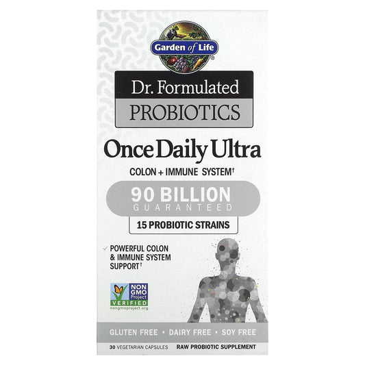 Garden of Life, Dr. Formulated Probiotics, Once Daily Ultra, 90 Billion, 30 Vegetarian Capsules