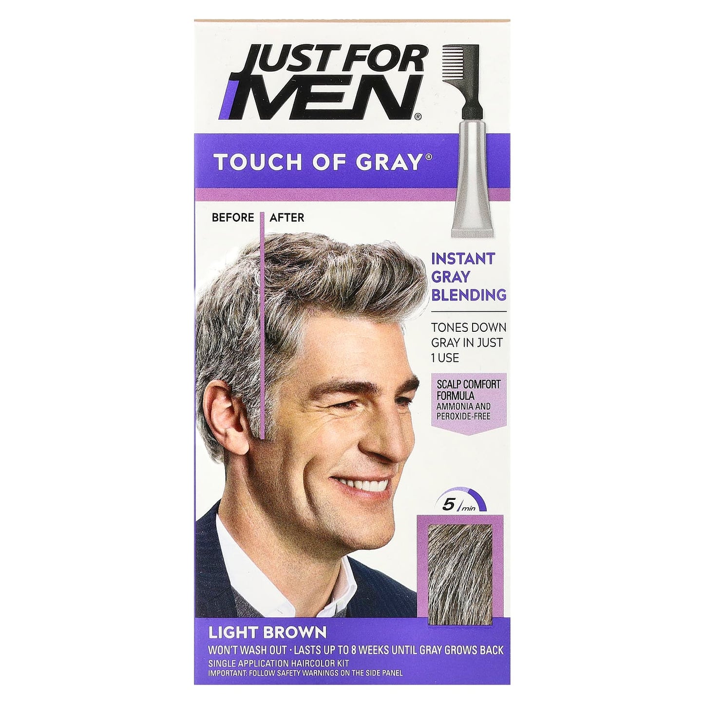 Just for Men Touch of Gray T-25 Haircolor Kit for Men - Image 1
