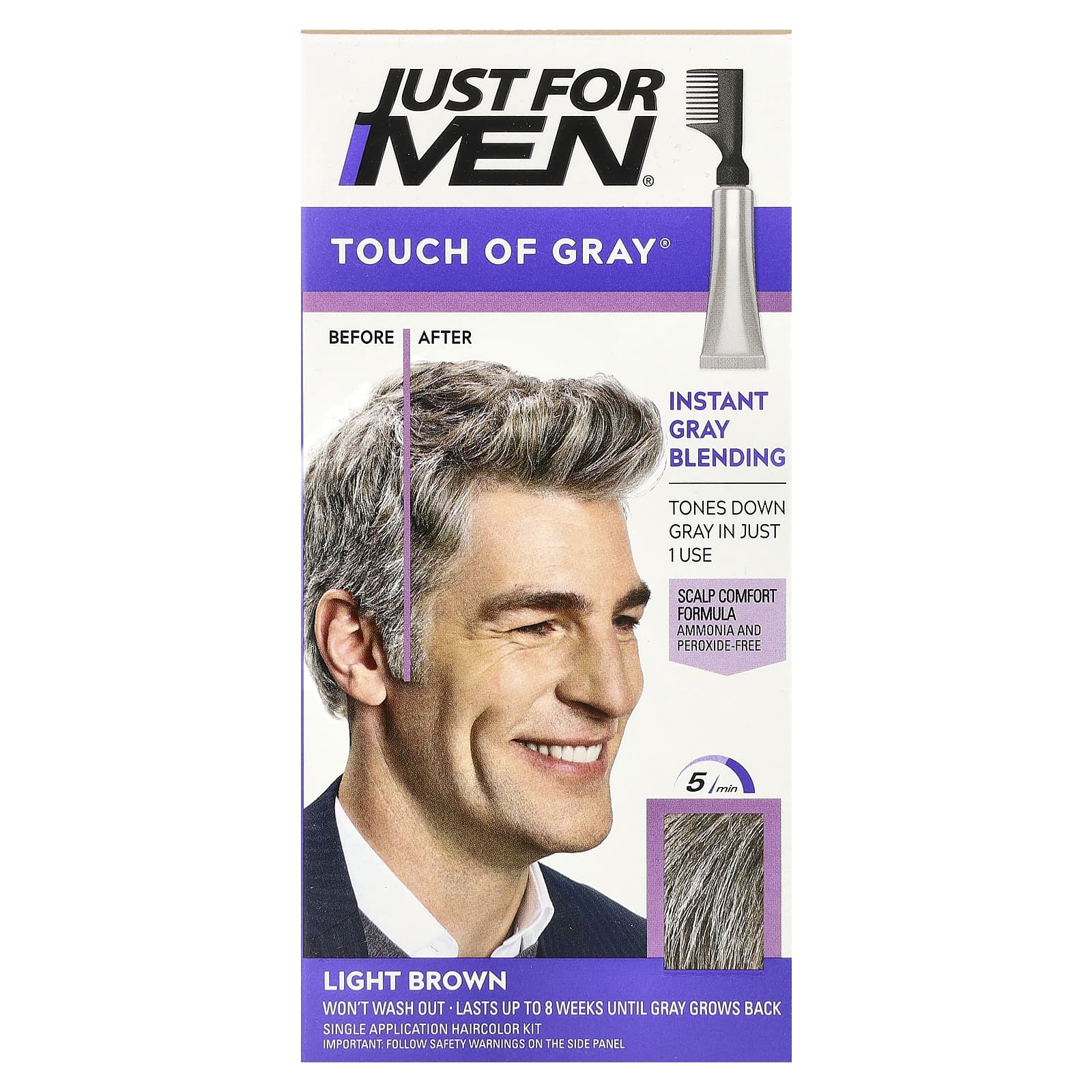 Just for Men Touch of Gray T-25 Haircolor Kit for Men - Image 1