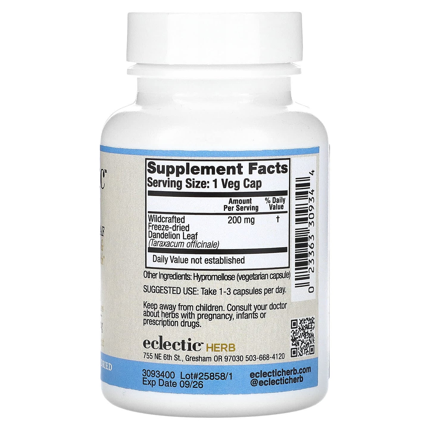 Dandelion Leaf 200mg Circulatory & Heart Health Support - Image 2