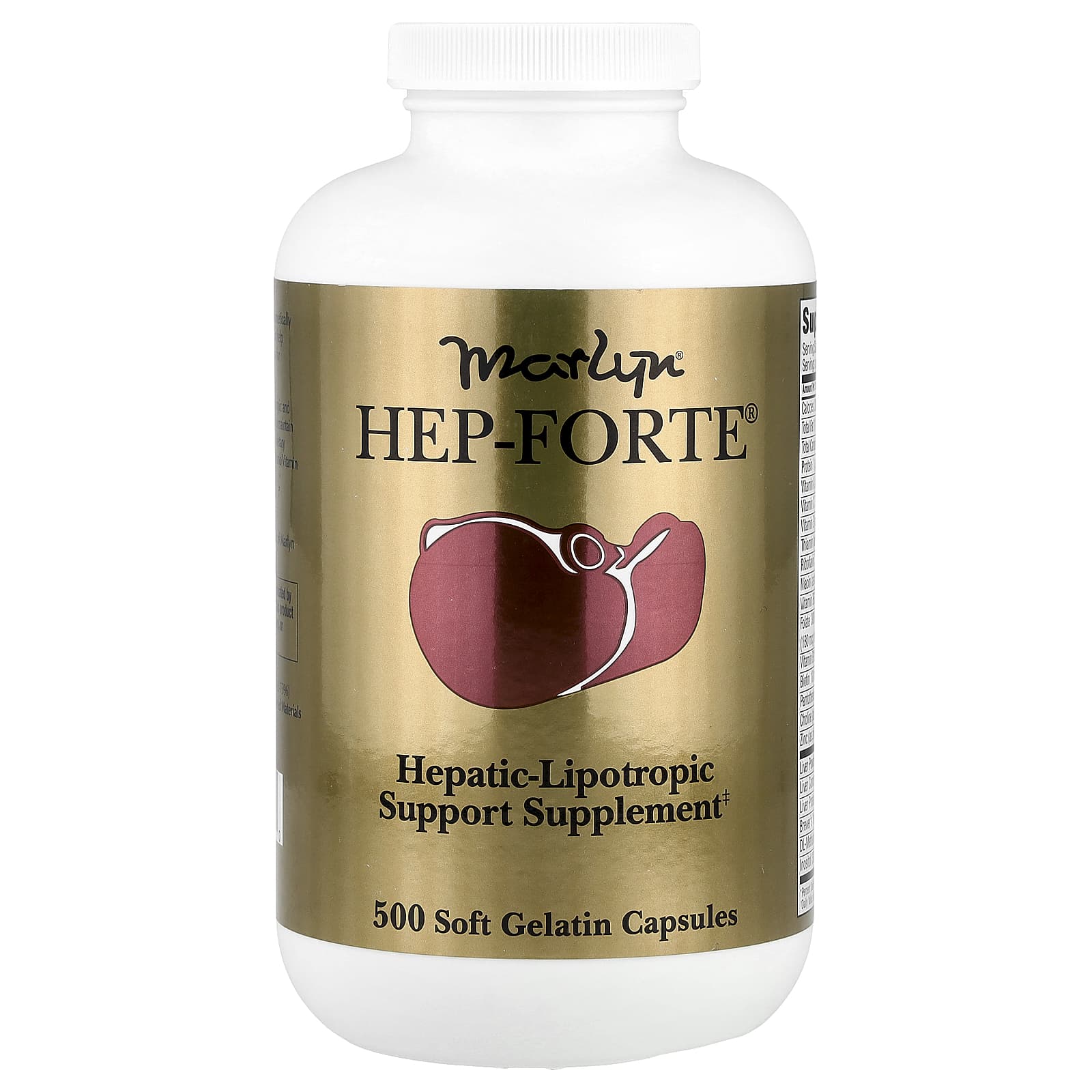 Naturally Vitamins, Marlyn®, Hep-Forte®, 500 Soft Gelatin Capsules - Image 1